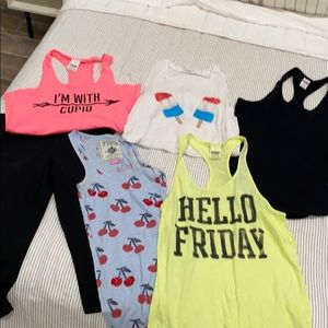 lot of 6  Victoria’s Secret pink items,  S AND XS
